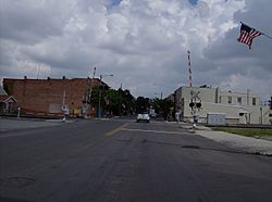 Looking northward along Main Street in downtown Dunkirk