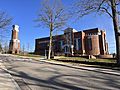 ECSU clock tower and library, 2022-4-12
