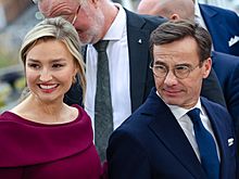 Ebba Busch and Ulf Kristersson in 2022