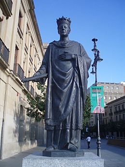 Estatua de Carlos III el Noble en Pamplona--2