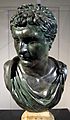 Eumene II, fondatore della biblioteca di pergamo, copia romana (50 dc ca) da orig,. ellenistico su busto moderno, MANN 02