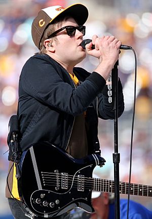 Fall Out Boy's Patrick Stump performs to open the 2016 T-Mobile -HRDerby. (28336717050) (cropped).jpg
