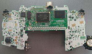 Game Boy Advance motherboard front