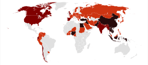 Global spread of H5N1 map