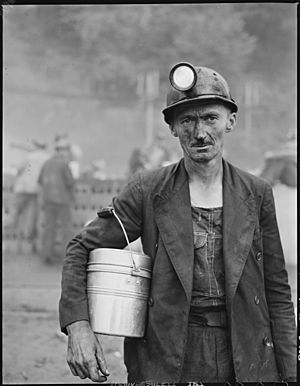 Harry Fain, coal loader. Inland Steel Company, Wheelwright ^1 & 2 Mines, Wheelwright, Floyd County, Kentucky. - NARA - 541452