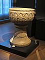 Hedesunda Church font late 13th century in Swedish History Museum Stockholm