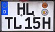 Historic license plates of Lübeck