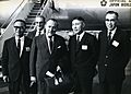 Hon. Robert Muldoon arriving in China, 1970 (16320891363)