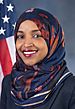 Ilhan Omar, official portrait, 116th Congress (cropped).jpg