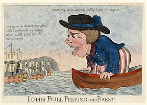 John Bull peeping into Brest