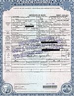 John Dall - Death Certificate (1971)