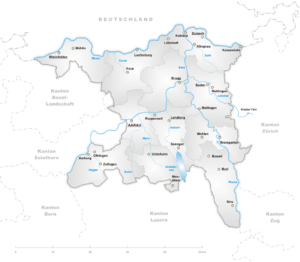 Karte Kanton Aargau