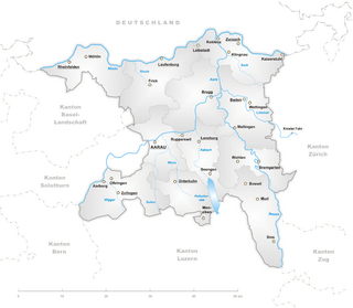 Karte Kanton Aargau