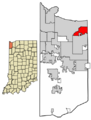 Lake County Indiana Incorporated and Unincorporated areas Lake Station Highlighted 1841535