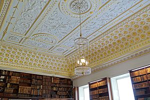 Library ceiling - Stowe House - Buckinghamshire, England - DSC07124