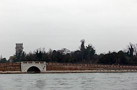 Lido di Venezia - bridge of San Nicolò Fortress
