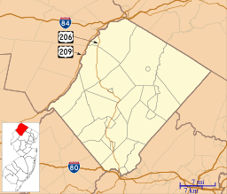 Wallpack Ridge is located in Sussex County, New Jersey