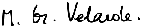 Manuel García Velarde signature