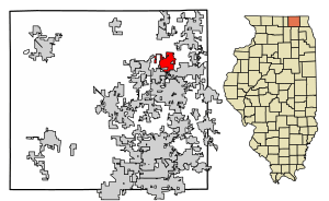 Location of Ringwood in McHenry County, Illinois.