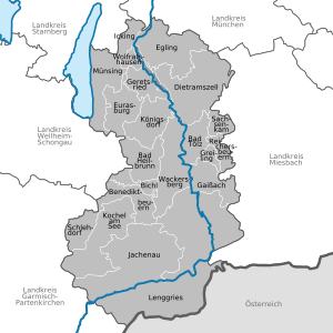 Municipalities in TÖL