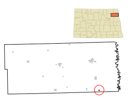 Location of Ardoch, North Dakota