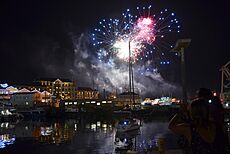 New Year's Eve at V&A Waterfront, Cape Town (2017)