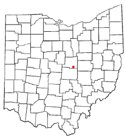 Location of Martinsburg, Ohio