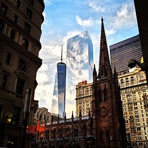 One World Trade Center and Trinity Church