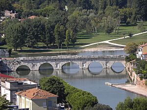 PONTE di TIBERIO vista aerea