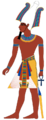 Pharaoh with Atef crown