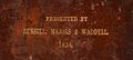 Pony Express 1858 bible lettering