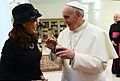 Pope Francis with Cristina Fernandez de Kirchner 4