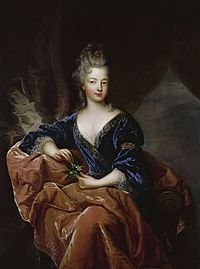 Portrait painting of Françoise Marie de Bourbon, later Duchess of Orléans by François de Troy