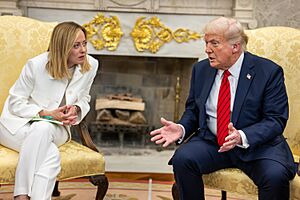 President Donald Trump holds a bilateral meeting with Prime Minister Giorgia Meloni of Italy (5446029292)