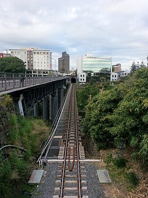 Rail track Hamilton, Hamilton city, New Zealand