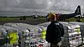 Relief supplies being loaded for Cyclone Winston