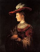 Rembrandt, Portrait of Saskia van Uylenburgh (1612–1642), circa 1633–1634, Gemäldegalerie Alte Meister, Kassel