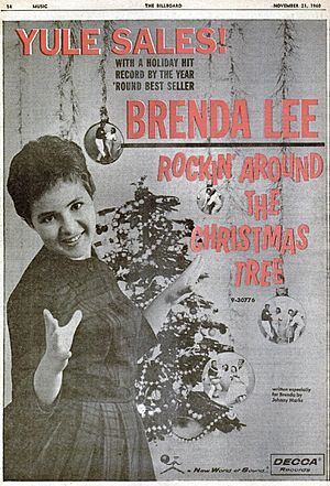 Rockin' Around the Christmas Tree - Billboard ad 1960