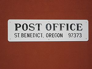 Saint Benedict, Oregon Sign
