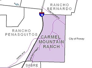 Carmel Mountain Ranch and neighborhood boundaries