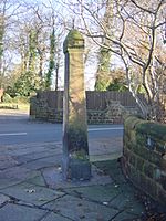 Sandstone Signpost, Thingwall - geograph.org.uk - 96991