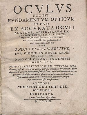 Scheiner, Christoph – Oculus, 1619 – BEIC 4691354