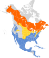 Setophaga coronata map