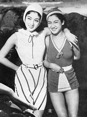 Setsuko Hara and Kiyo Kuroda 1936