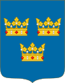 Shield of arms of Sweden