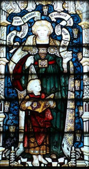 St. Edmund's church Crickhowell - Stained glass window - detail - geograph.org.uk - 1395437