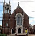 St. John Berchman Shreveport Cathedral front view (cropped)
