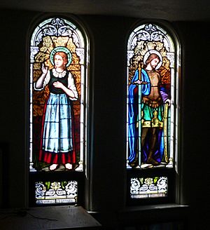 St. Leonard church (Madison, Nebraska) SSW saint windows