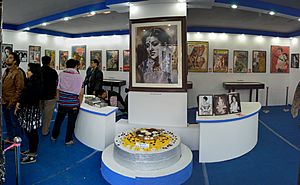 Suchitra Sen Tribute Exhibition - Smritituku Thak Pavilion - 38th International Kolkata Book Fair - Milan Mela Complex - Kolkata 2014-01-29 8065-8067