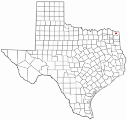 Location of New Boston, Texas